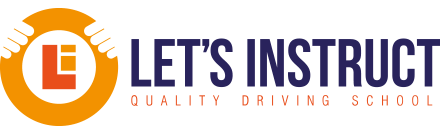 Let's Instruct Quality Driving School Logo